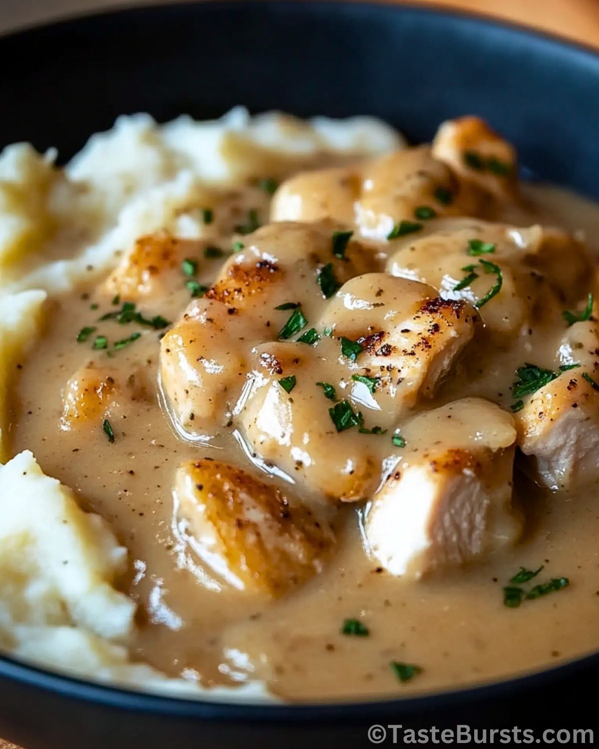 Slow Cooker Creamy Chicken & Gravy