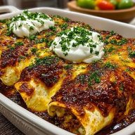 Cheese Enchiladas with Chili Gravy