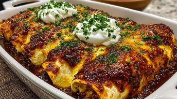 Cheese Enchiladas with Chili Gravy