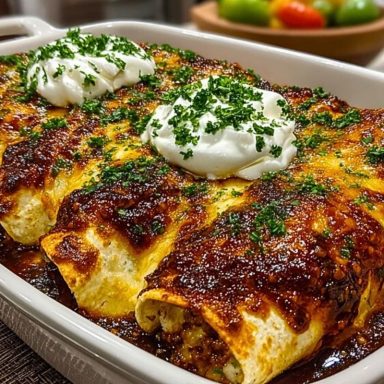 Cheese Enchiladas with Chili Gravy