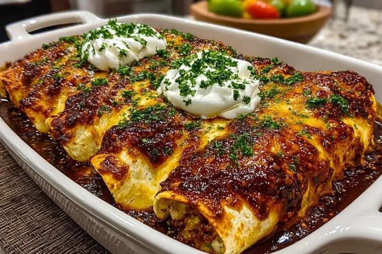 Cheese Enchiladas with Chili Gravy
