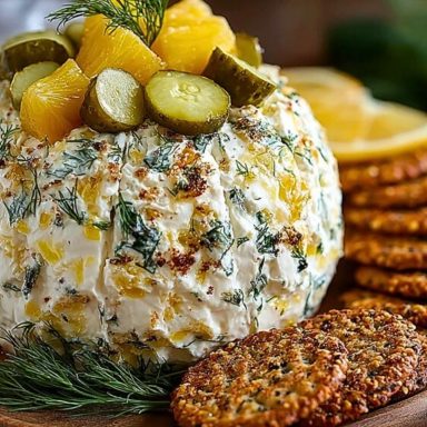 Creamy Dill Pickle Cheese Ball