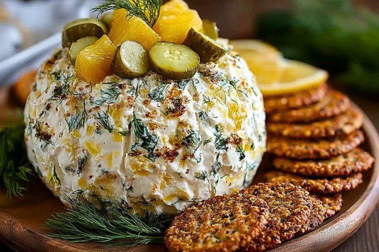 Creamy Dill Pickle Cheese Ball