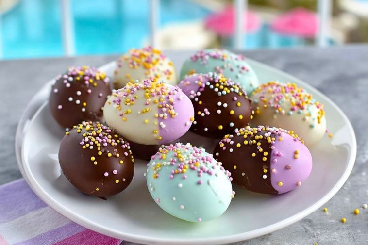 DIY Chocolate-Dipped Easter Eggs