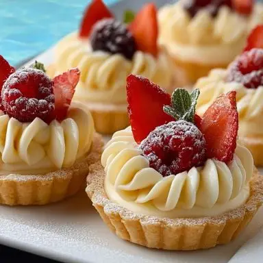 Elegant White Chocolate Mousse Tartlets
