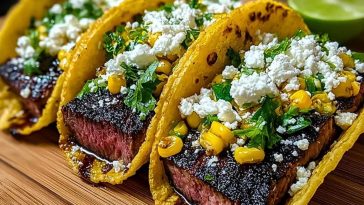 Grilled Elote Steak Tacos
