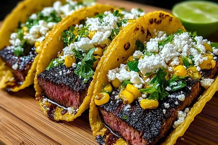 Grilled Elote Steak Tacos
