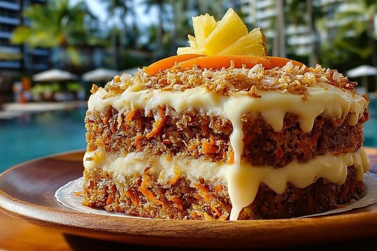 Hawaiian Carrot Pineapple Cake