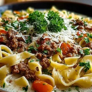 White Bolognese Pasta