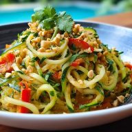 Zucchini Pad Thai Low Carb
